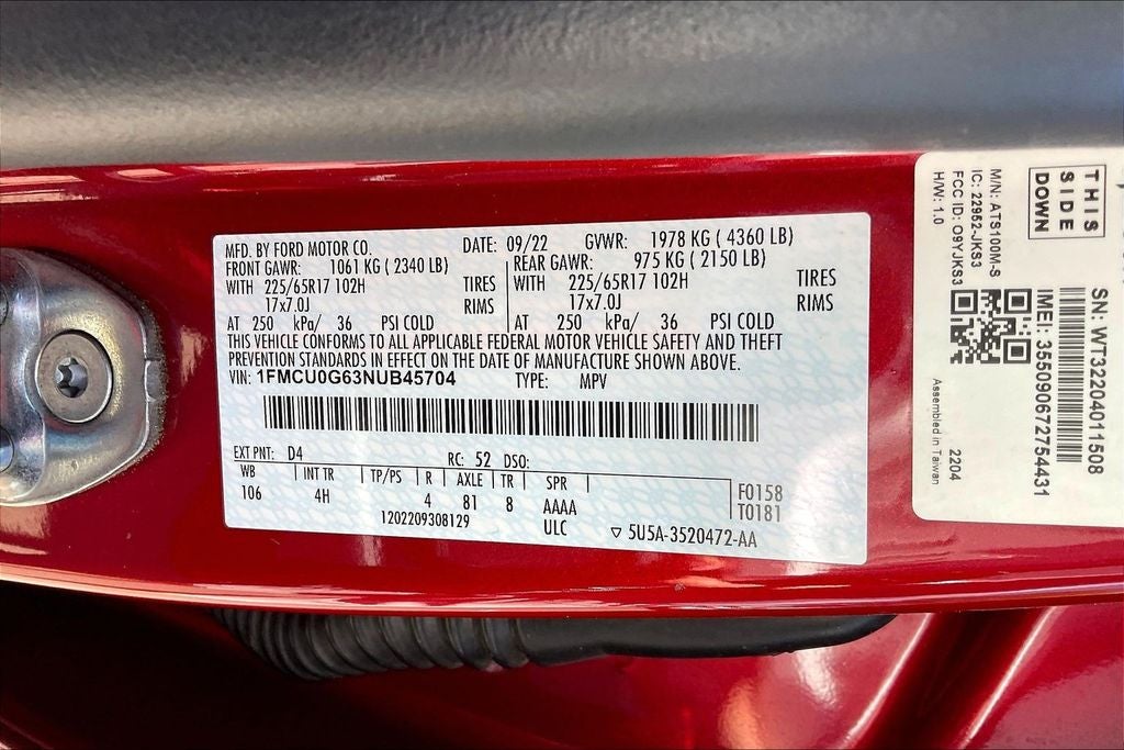 2022 Ford Escape SE