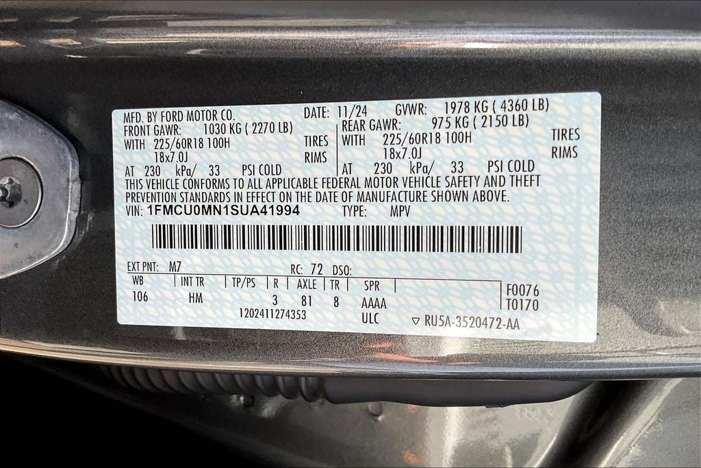 2025 Ford Escape ST-Line