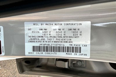2026 Mazda Mazda3 2.5 S Select Sport
