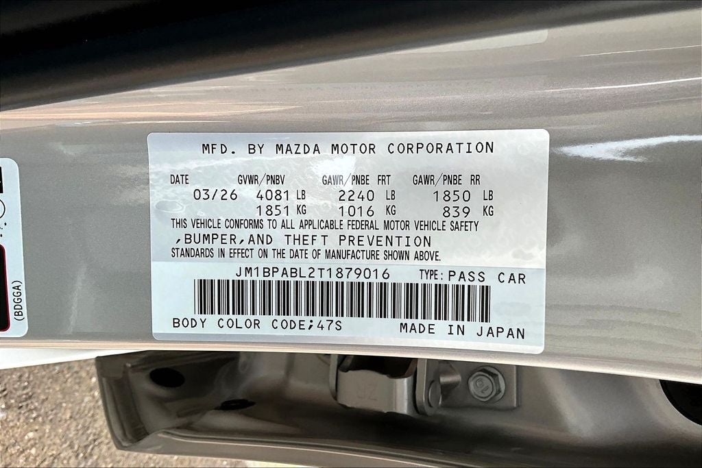 2026 Mazda Mazda3 2.5 S Select Sport