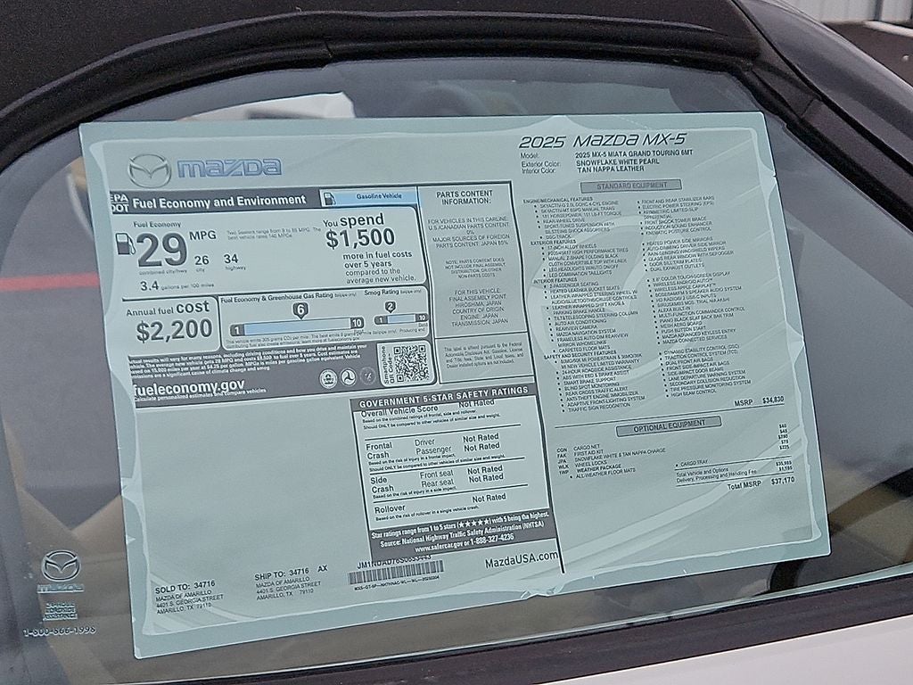 2025 Mazda Mazda MX-5 Miata Grand Touring