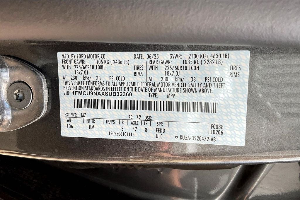 2025 Ford Escape ST-Line Select