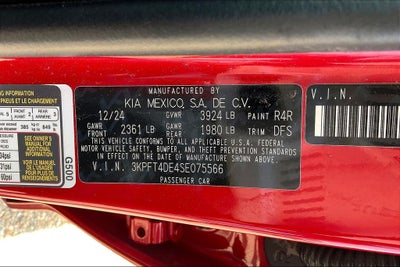 2025 Kia K4 LXS