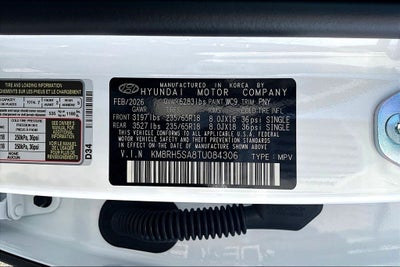 2026 Hyundai Palisade Hybrid Blue SEL Premium 7 Passenger