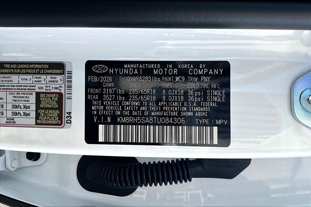 2026 Hyundai Palisade Hybrid Blue SEL Premium 7 Passenger