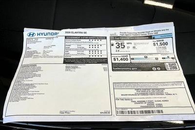 2026 Hyundai Elantra SE