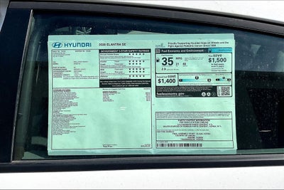 2026 Hyundai Elantra SE