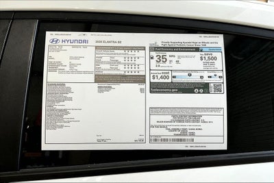 2026 Hyundai Elantra SE