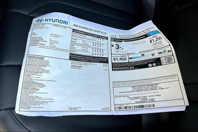 2026 Hyundai Elantra SEL Sport