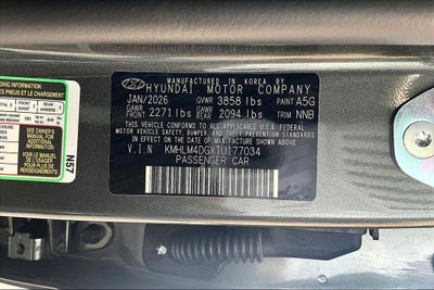 2026 Hyundai Elantra SEL Sport