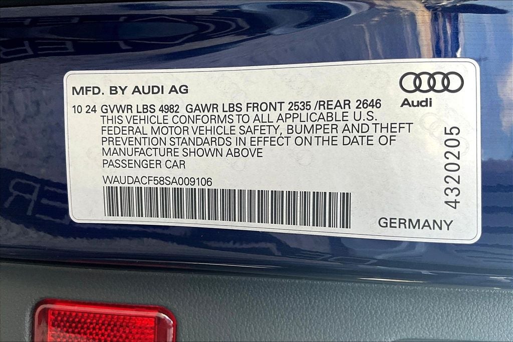 2025 Audi A5 Sportback 45 S line Premium quattro