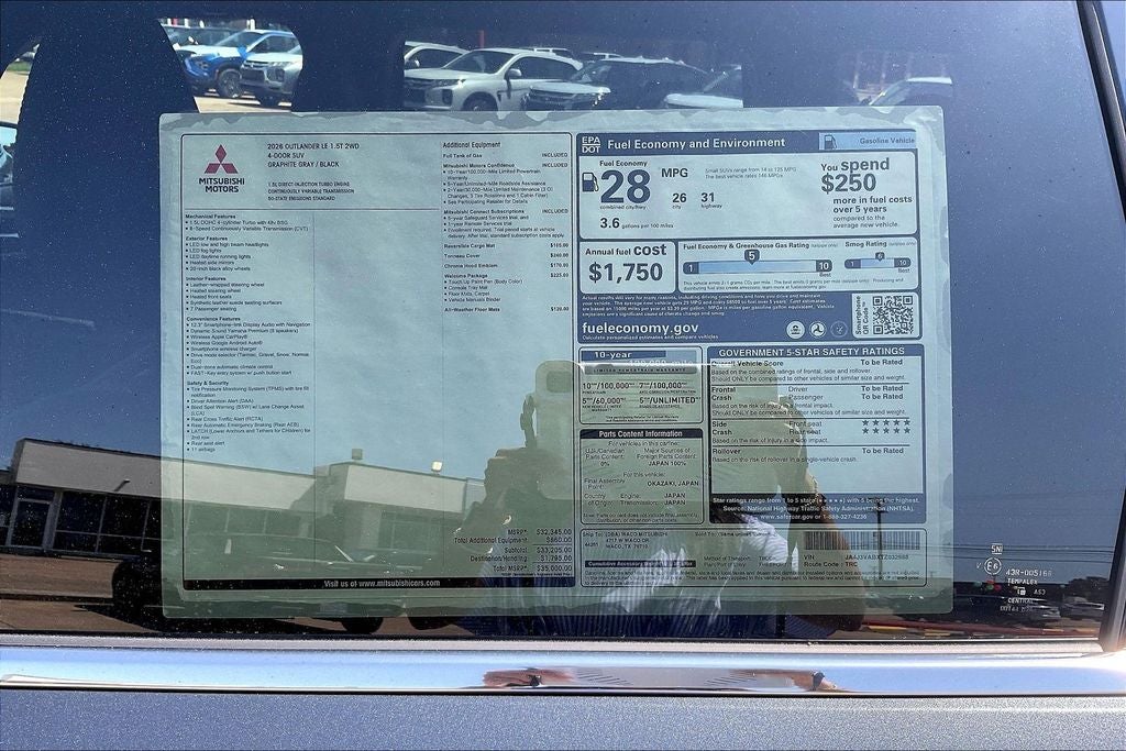 2026 Mitsubishi Outlander LE