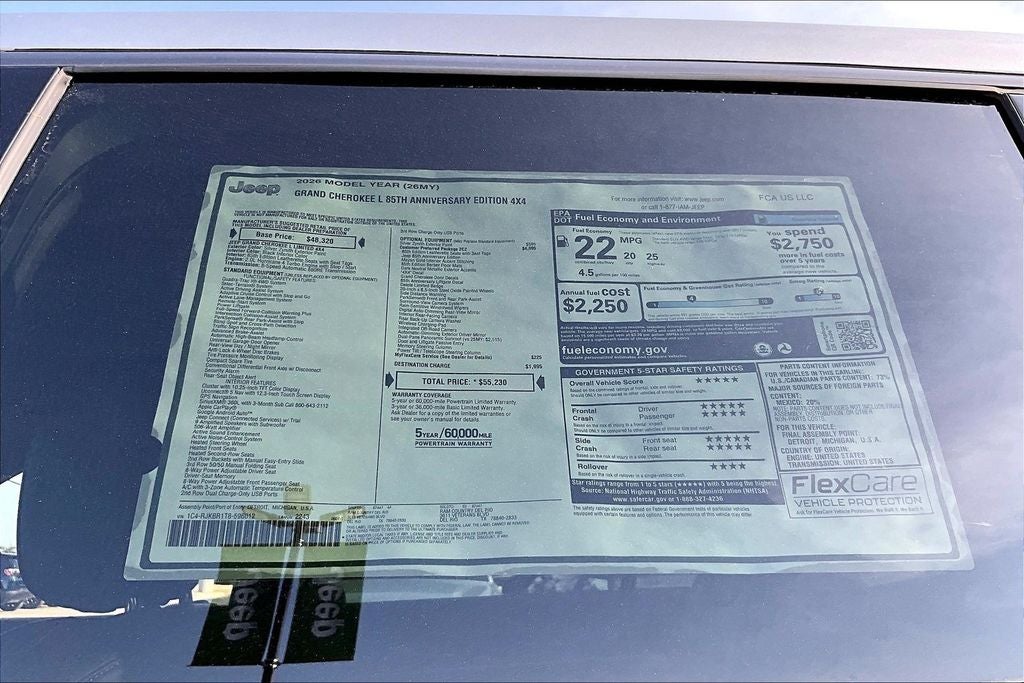 2026 Jeep Grand Cherokee L 85th Anniversary Edition