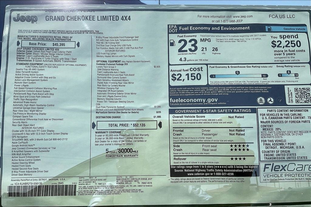 2026 Jeep Grand Cherokee Limited