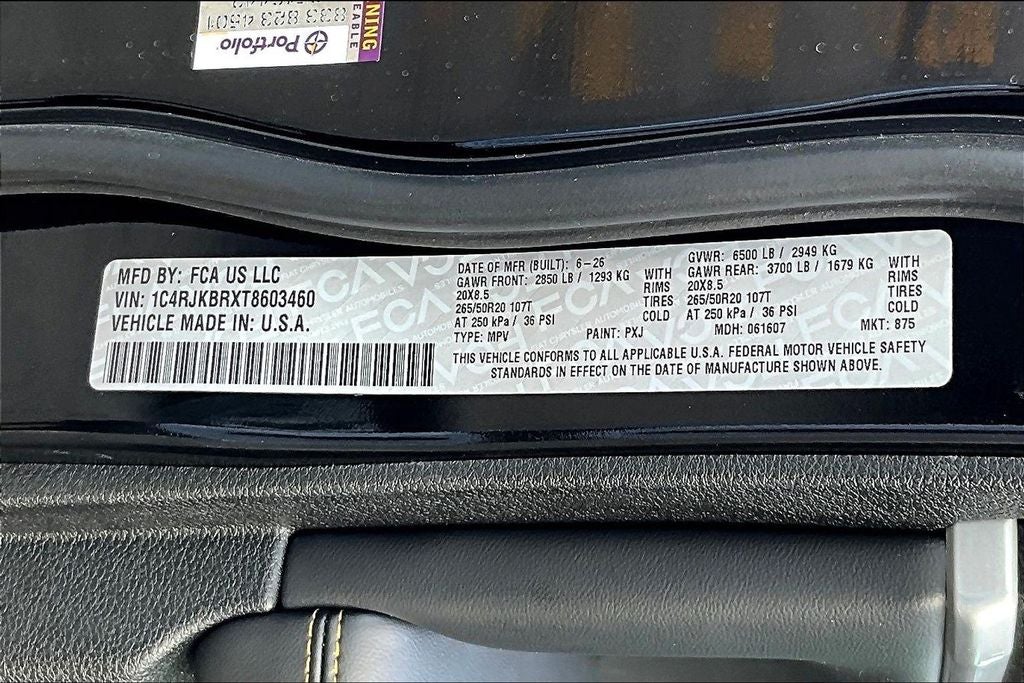 2026 Jeep Grand Cherokee L Limited 85th Anniversary