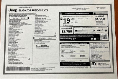 2025 Jeep Gladiator Rubicon