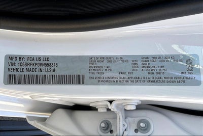 2027 RAM 1500 Tungsten