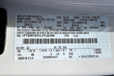 2020 Ford F-150 Platinum