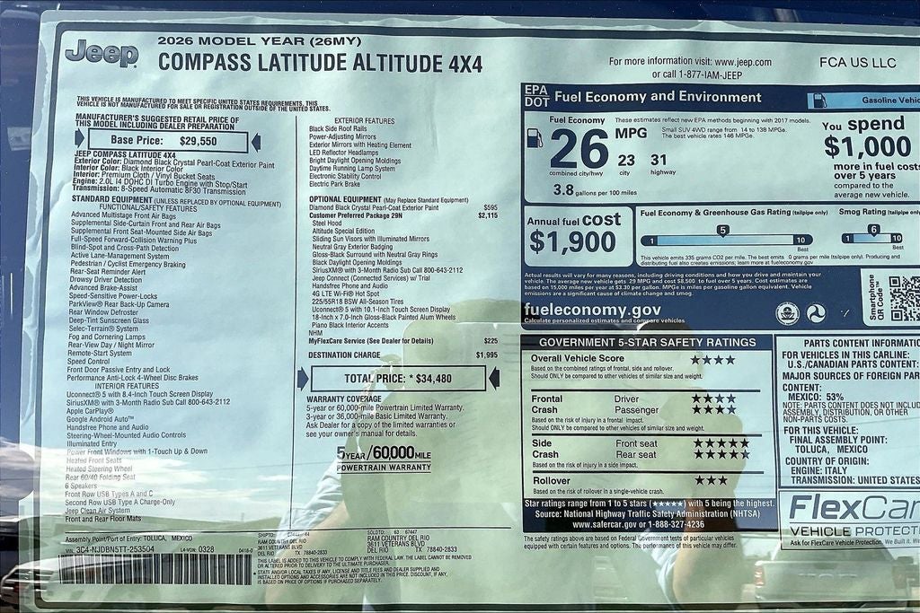 2026 Jeep Compass Latitude