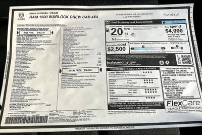 2026 RAM 1500 Warlock