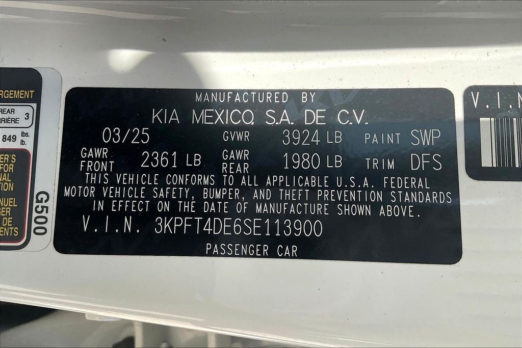2025 Kia K4 LXS