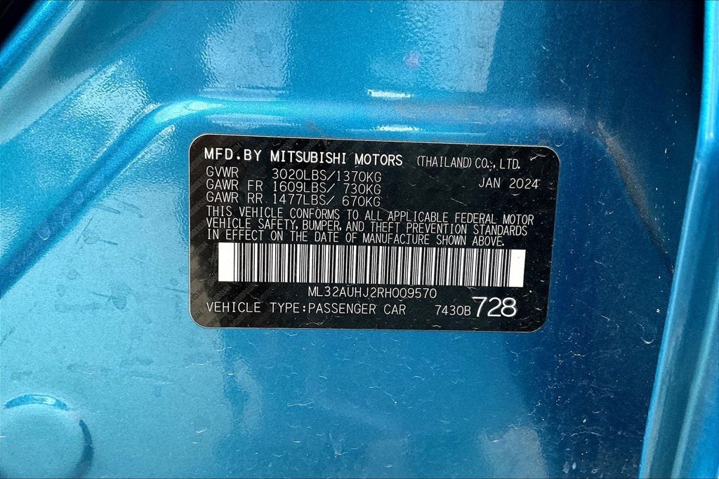 2024 Mitsubishi Mirage ES