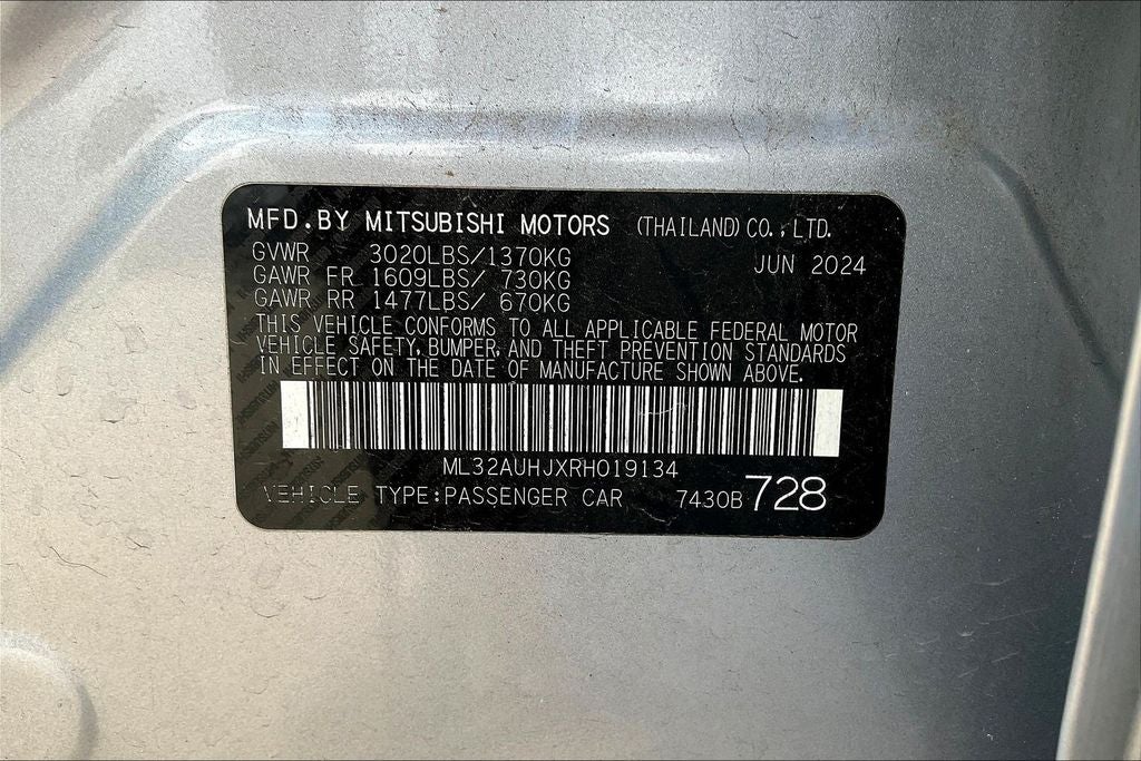 2024 Mitsubishi Mirage ES