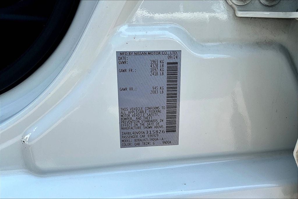 2025 Nissan Altima 2.5 SV