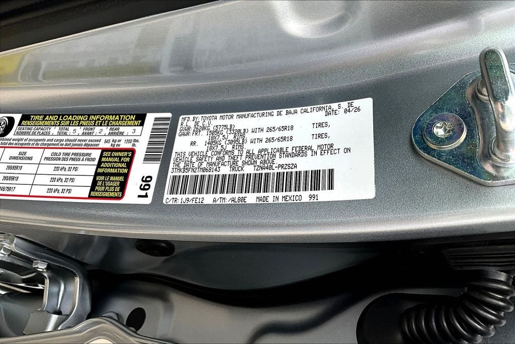 2026 Toyota Tacoma TRD Sport