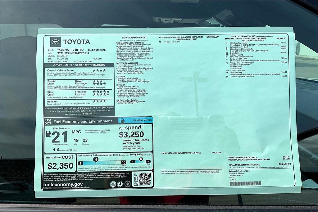 2026 Toyota Tacoma TRD Off-Road