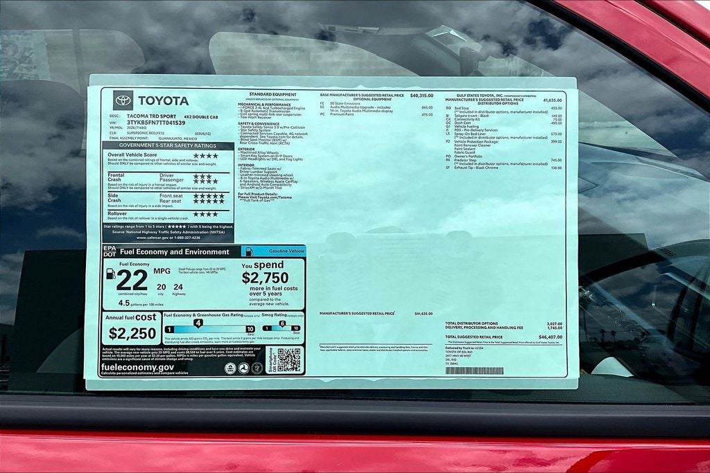 2026 Toyota Tacoma TRD Sport