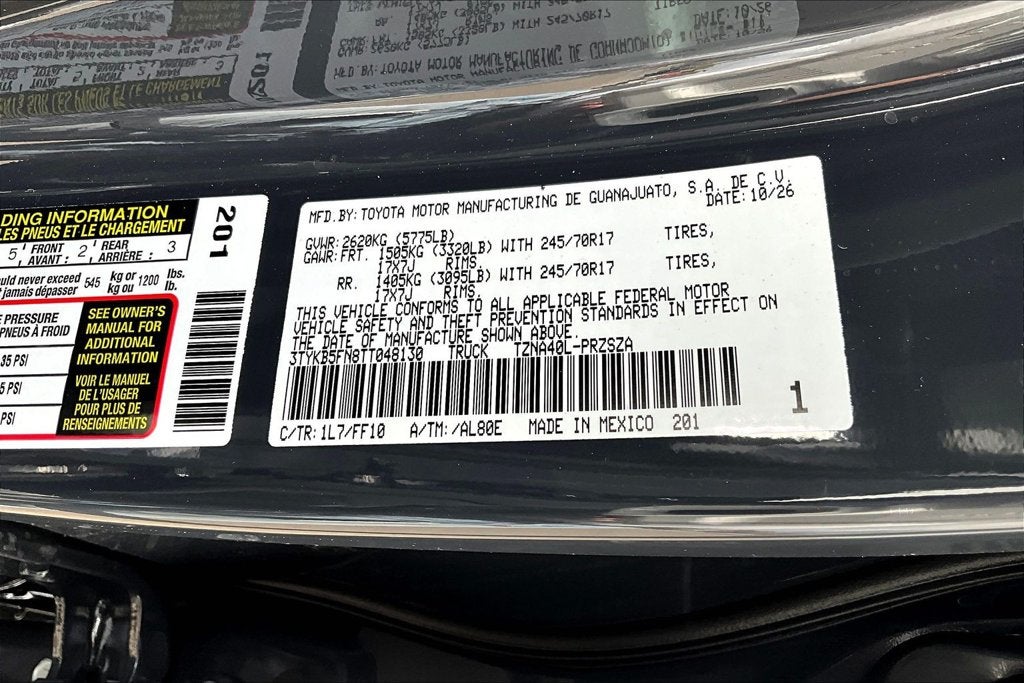 2026 Toyota Tacoma SR5