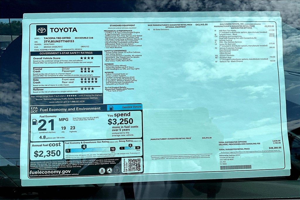 2026 Toyota Tacoma TRD Off-Road