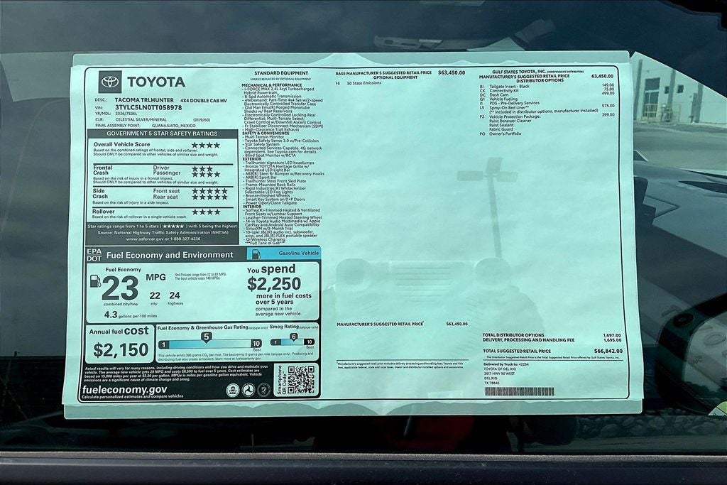 2026 Toyota Tacoma Hybrid Trailhunter