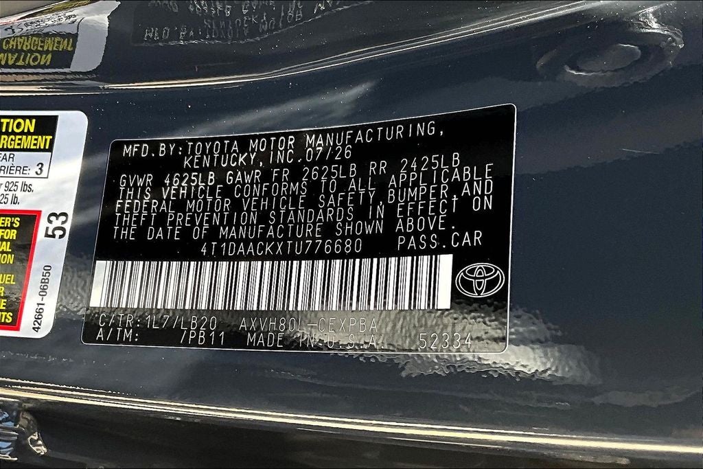 2026 Toyota Camry XSE