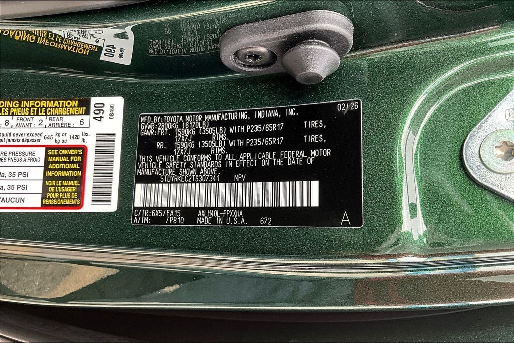 2026 Toyota Sienna XLE 8 Passenger