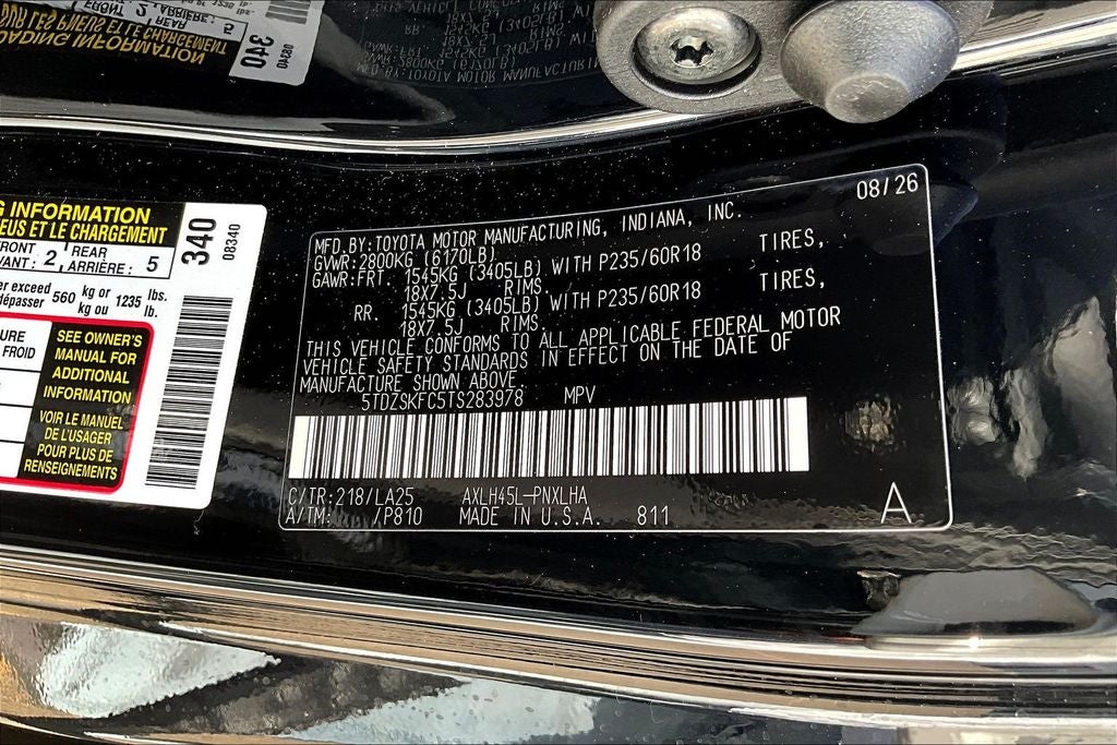 2026 Toyota Sienna Limited 7 Passenger