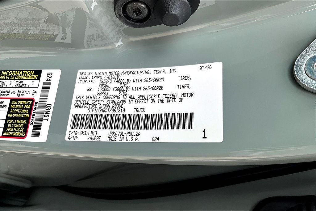2026 Toyota Tundra Limited