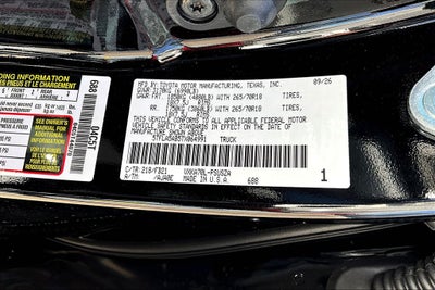 2026 Toyota Tundra SR5