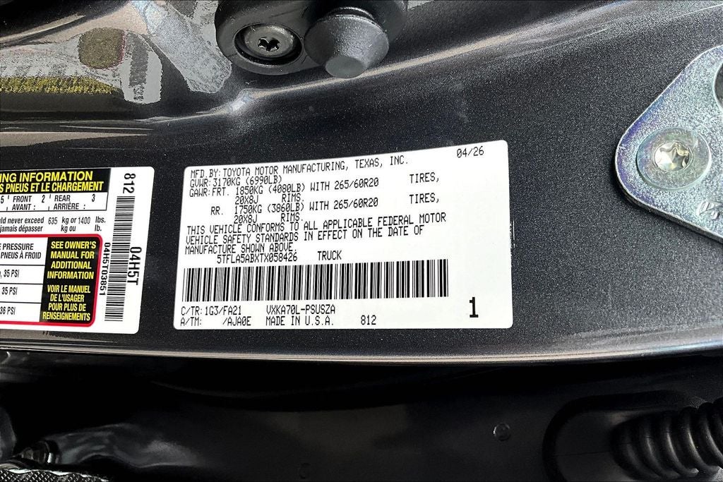 2026 Toyota Tundra SR5