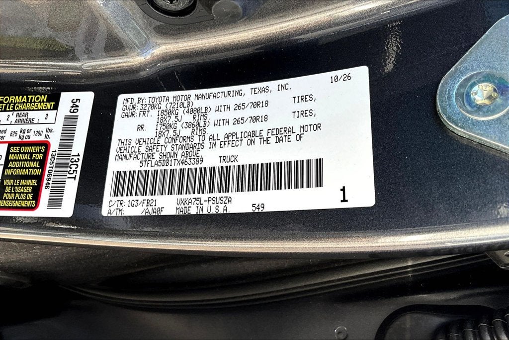 2026 Toyota Tundra SR5
