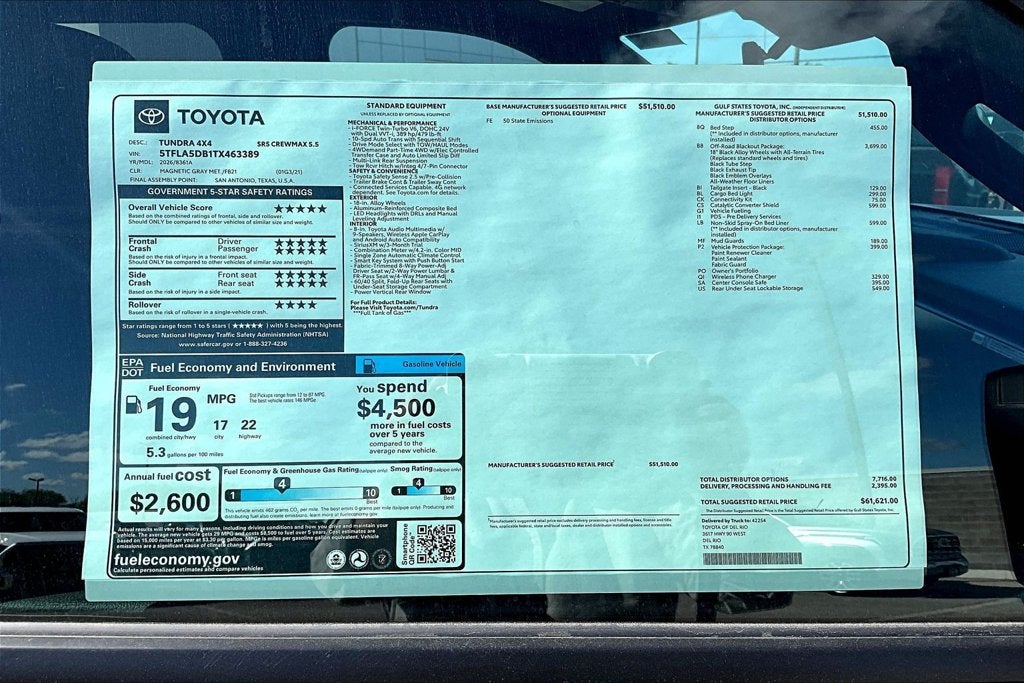 2026 Toyota Tundra SR5