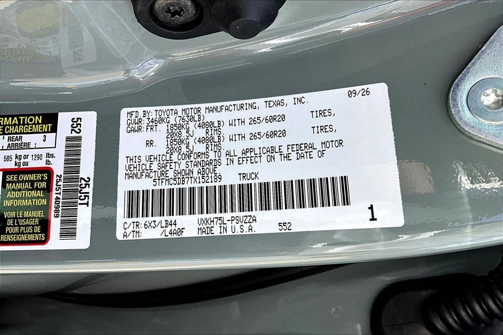 2026 Toyota Tundra Hybrid 1794 Edition
