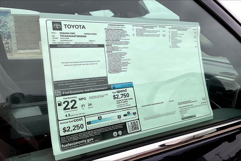 2026 Toyota Sequoia Limited