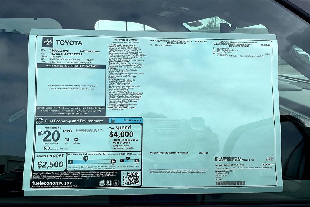 2026 Toyota Sequoia Capstone