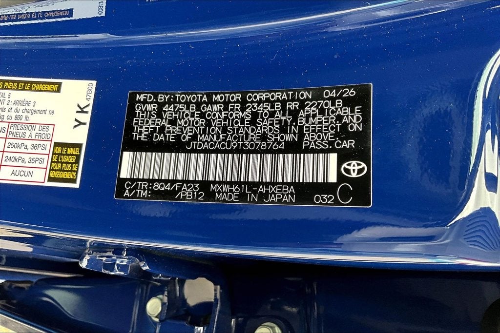 2026 Toyota Prius Plug-In Hybrid SE