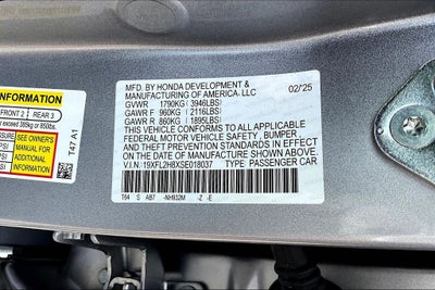 2025 Honda Civic Sport