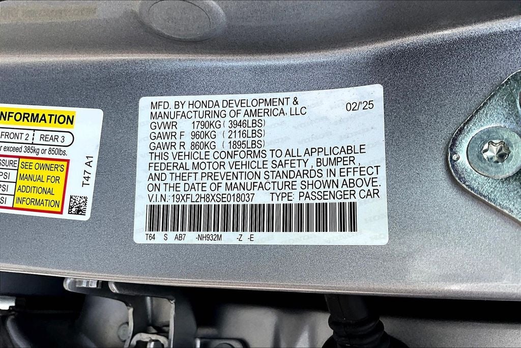 2025 Honda Civic Sport