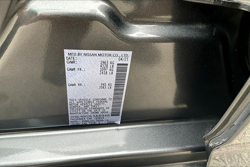2025 Nissan Altima 2.5 SV
