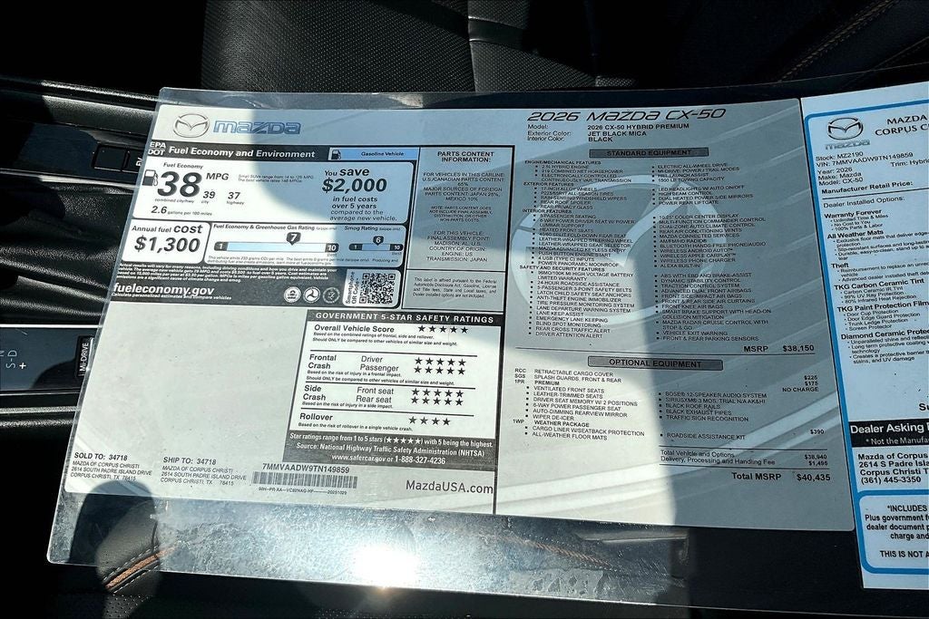 2026 Mazda Mazda CX-50 Hybrid Premium